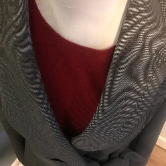 Classiques Entier Atelier Grey Belted blazer -SZ 4 - Picture 7 of 8